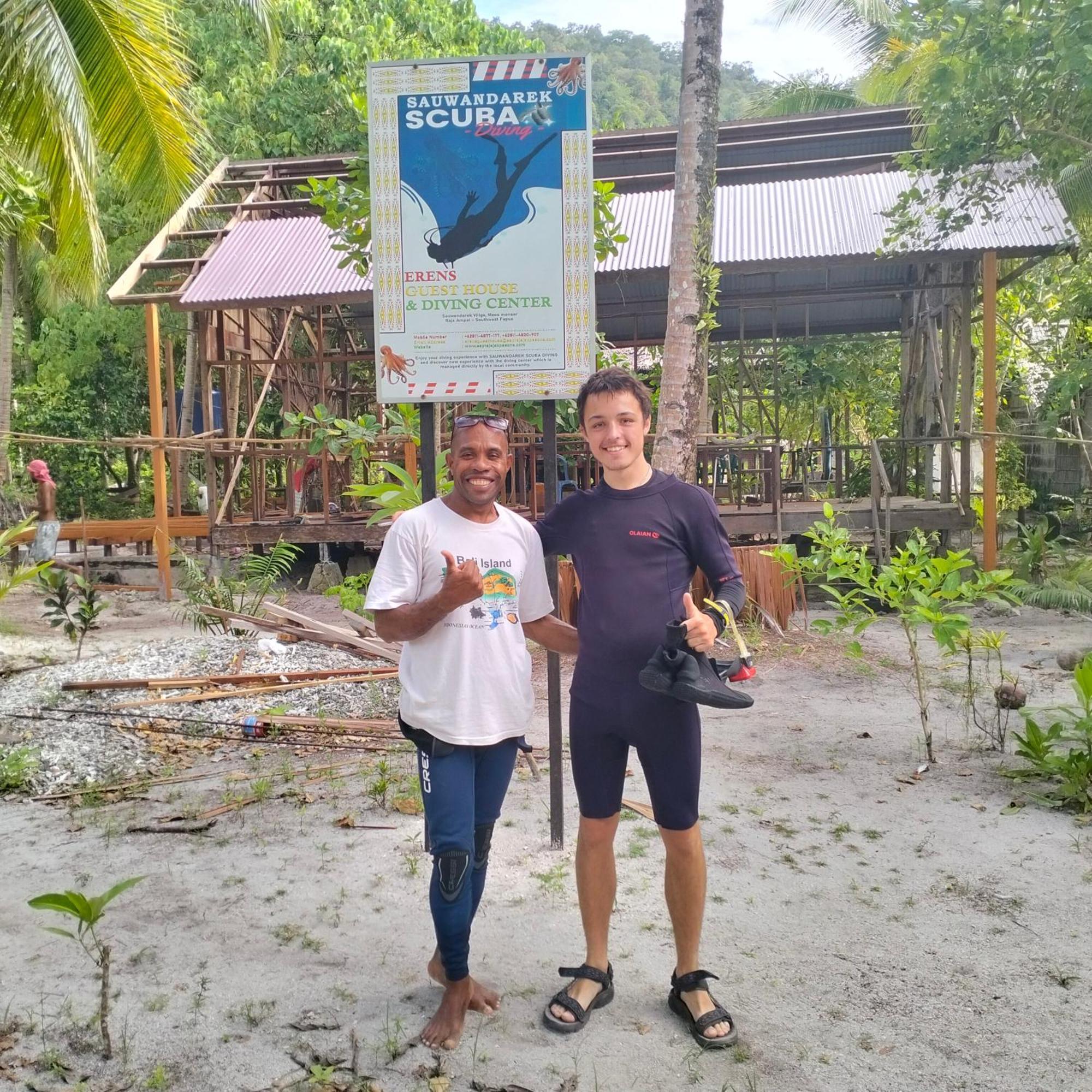 Bruno Raja Ampat Homestay Pulau Mansuar Exterior foto